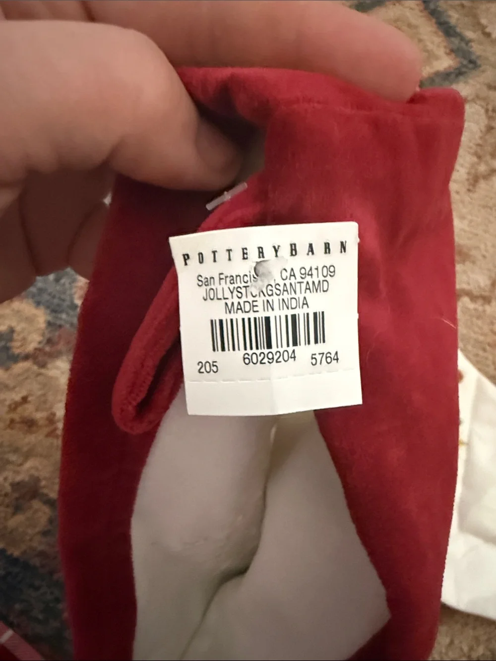 Pottery Barn Domenick Stocking
